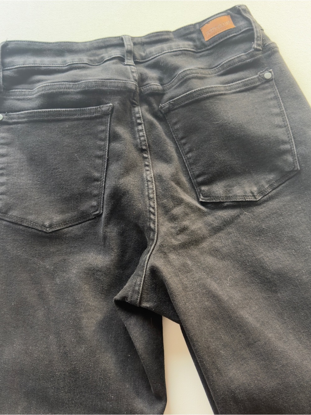 EUC Women's Judy Blue Los Angeles Black Straight Leg Jeans Size 16W/30" Inseam - Picture 10 of 11